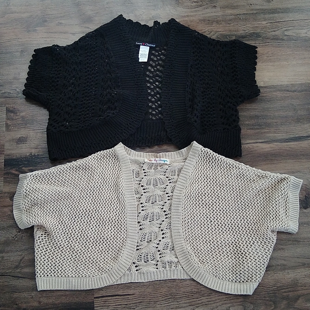 Women's crotchet crop cardigan